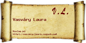 Vasváry Laura névjegykártya